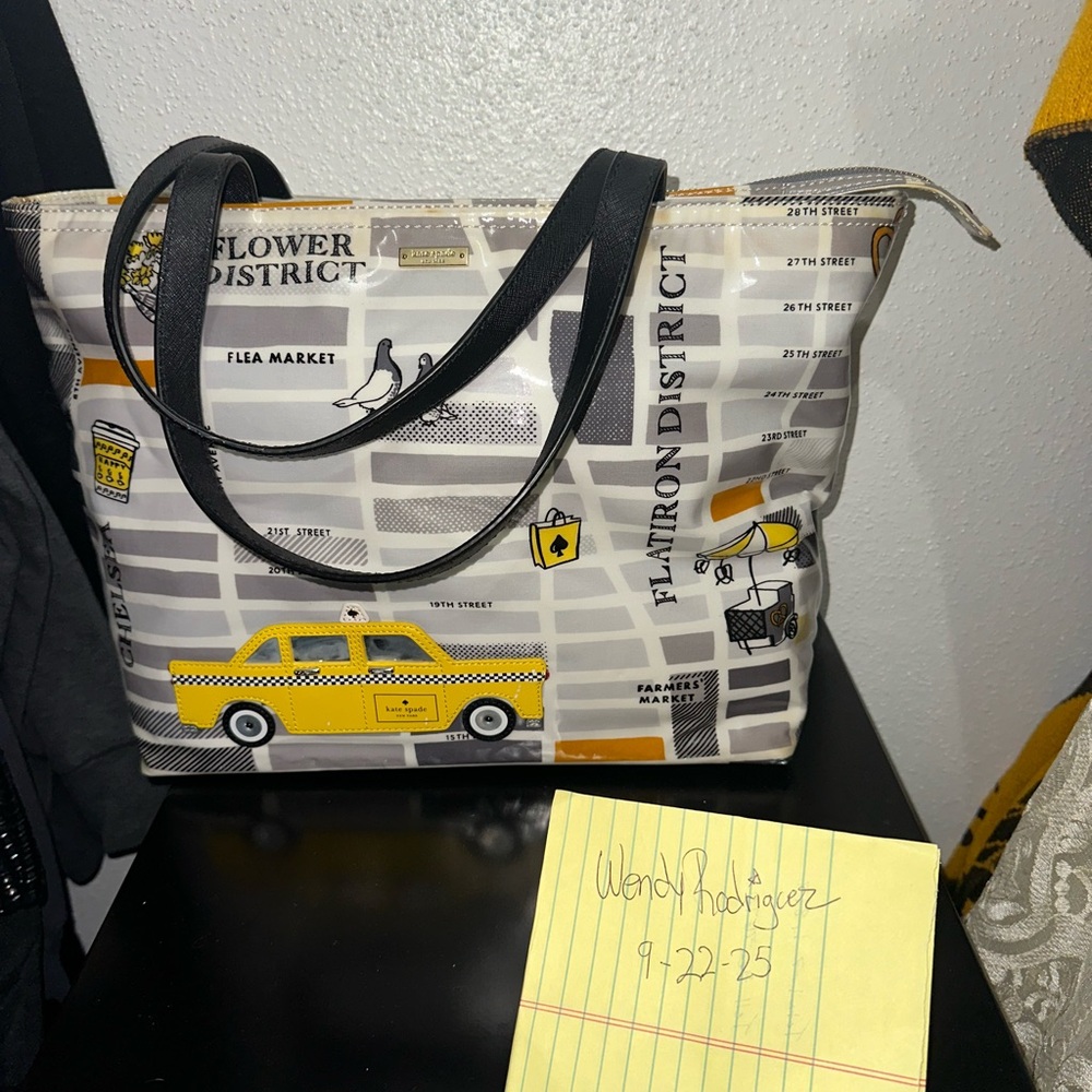 District Women's Tote Bag - Yellow and Gray